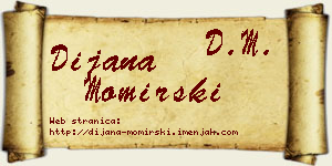 Dijana Momirski vizit kartica